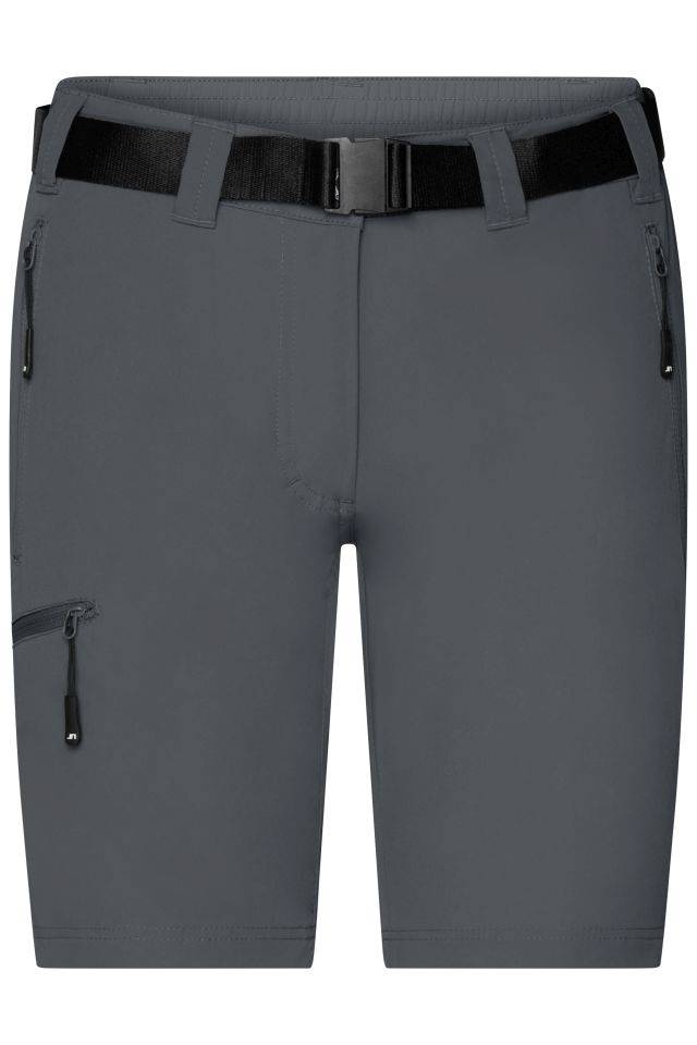 Ladies' Trekking Shorts Bi-elastische kurze Outdoorhose grau, Gr. M