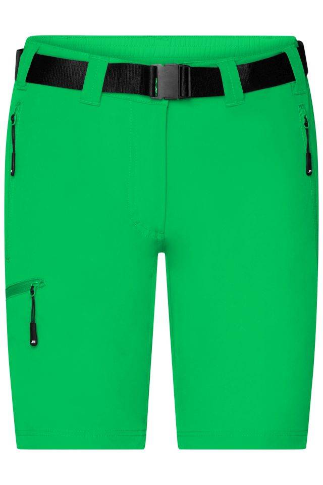 Ladies' Trekking Shorts Bi-elastische kurze Outdoorhose grün, Gr. M
