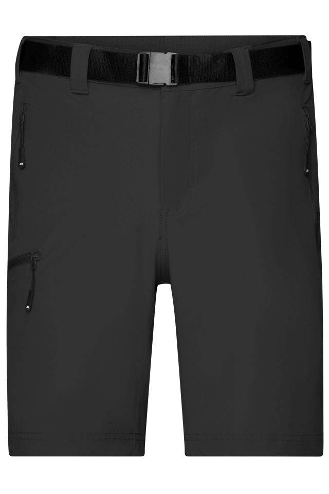 Men's Trekking Shorts Bi-elastische kurze Outdoorhose schwarz, Gr. XXL