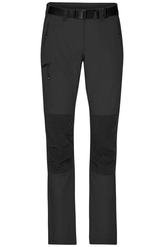 Ladies' Trekking Pants Bi-elastische Outdoorhose in sportlicher Optik schwarz, Gr. S