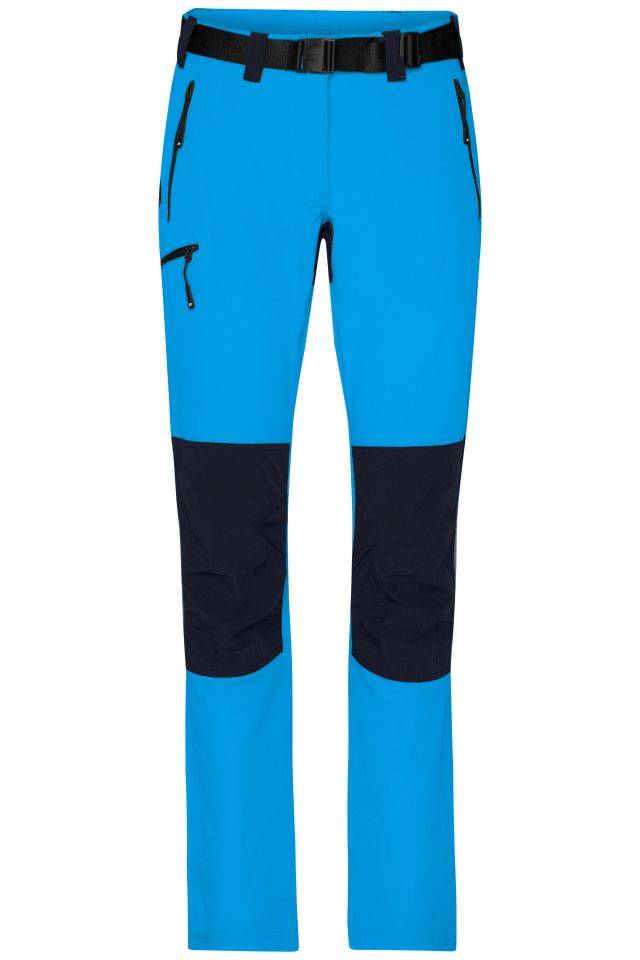 Ladies' Trekking Pants Bi-elastische Outdoorhose in sportlicher Optik blau, Gr. S