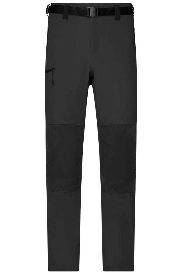 Men's Trekking Pants Bi-elastische Outdoorhose in sportlicher Optik schwarz, Gr. L