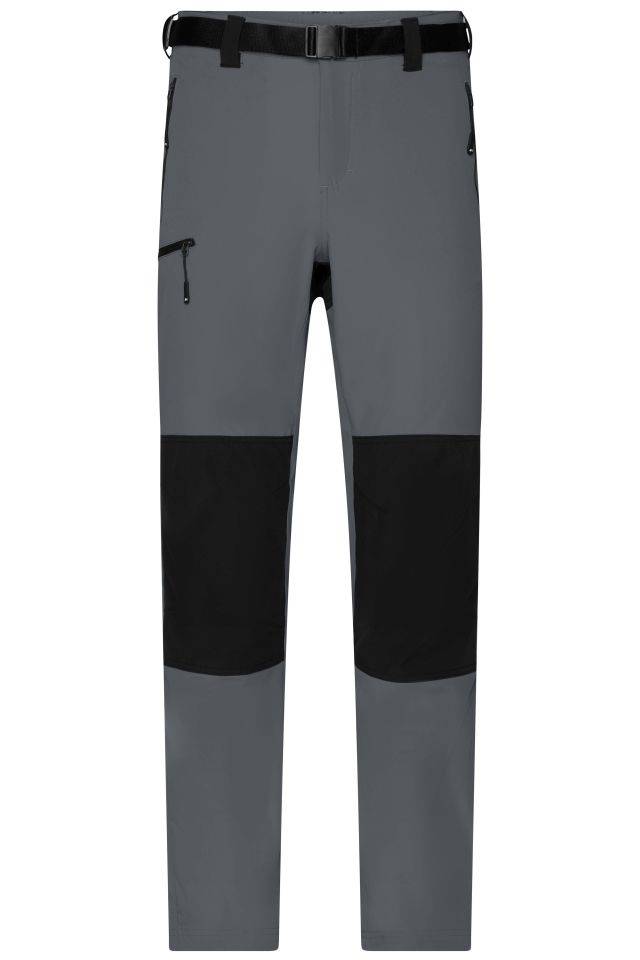 Men's Trekking Pants Bi-elastische Outdoorhose in sportlicher Optik schwarz/grau, Gr. XXL