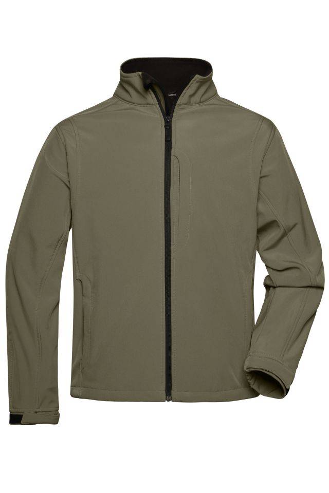 Men's Softshell Jacket Trendige Jacke aus Softshell braun/grün/oliv, Gr. 3XL