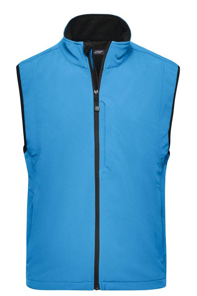Men's Softshell Vest Trendige Weste aus Softshell blau, Gr. XL