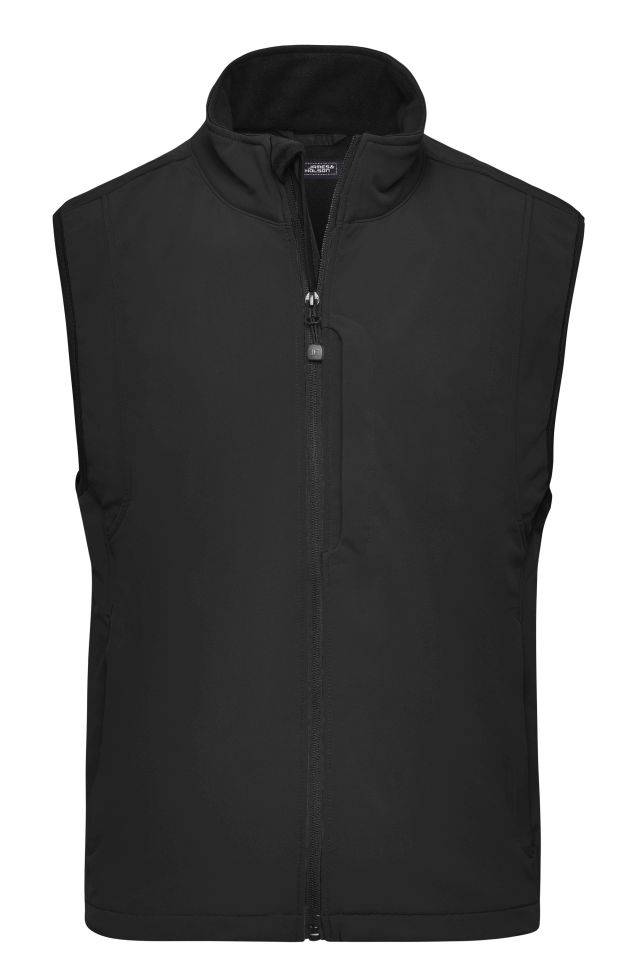Men's Softshell Vest Trendige Weste aus Softshell schwarz, Gr. 3XL
