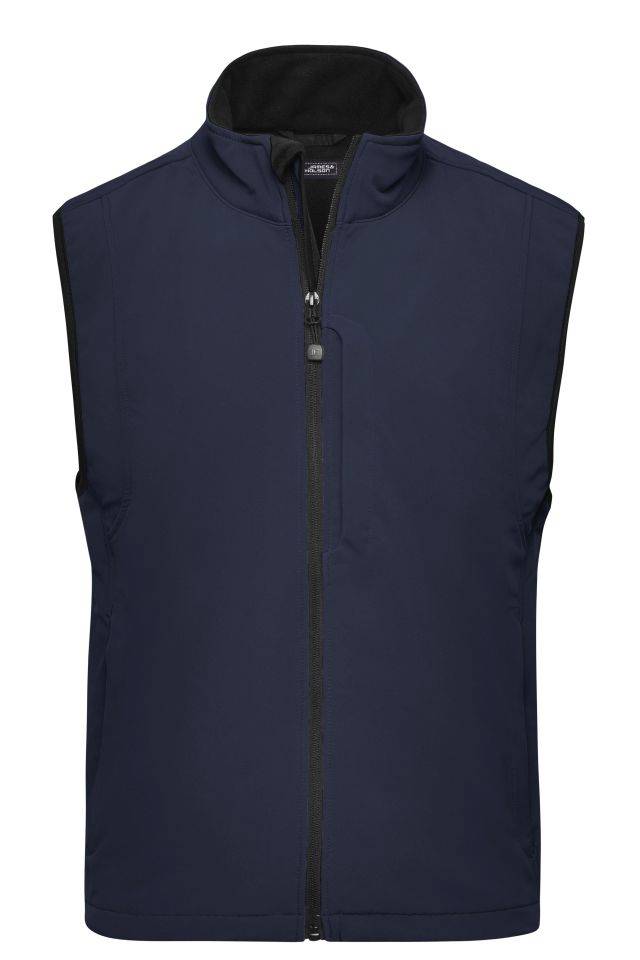 Men's Softshell Vest Trendige Weste aus Softshell blau, Gr. L
