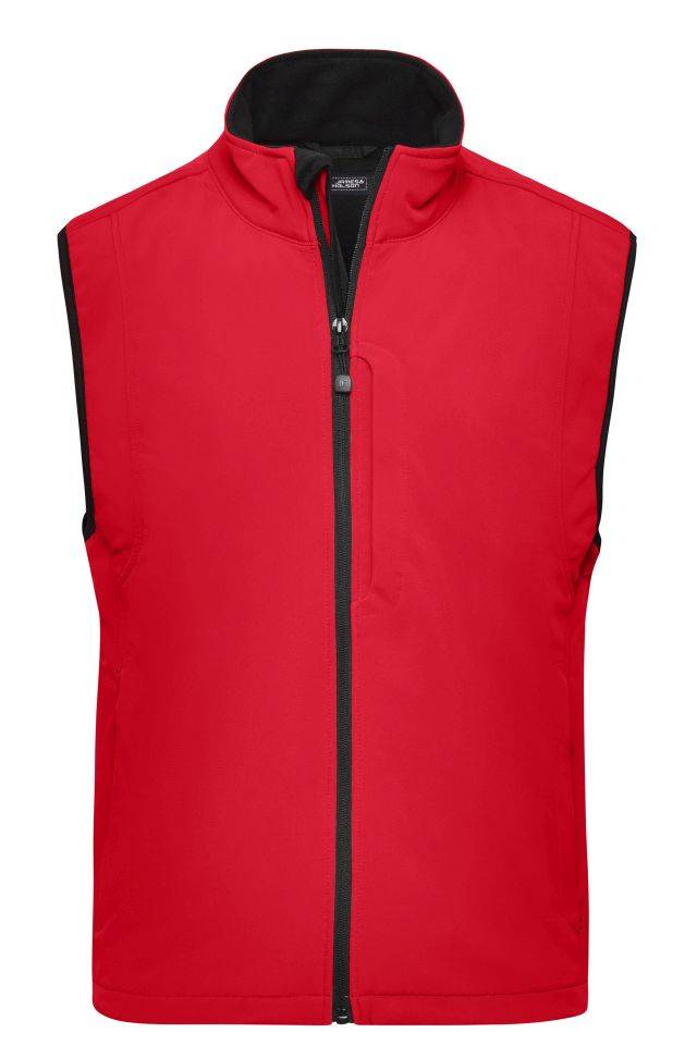 Men's Softshell Vest Trendige Weste aus Softshell rot, Gr. L