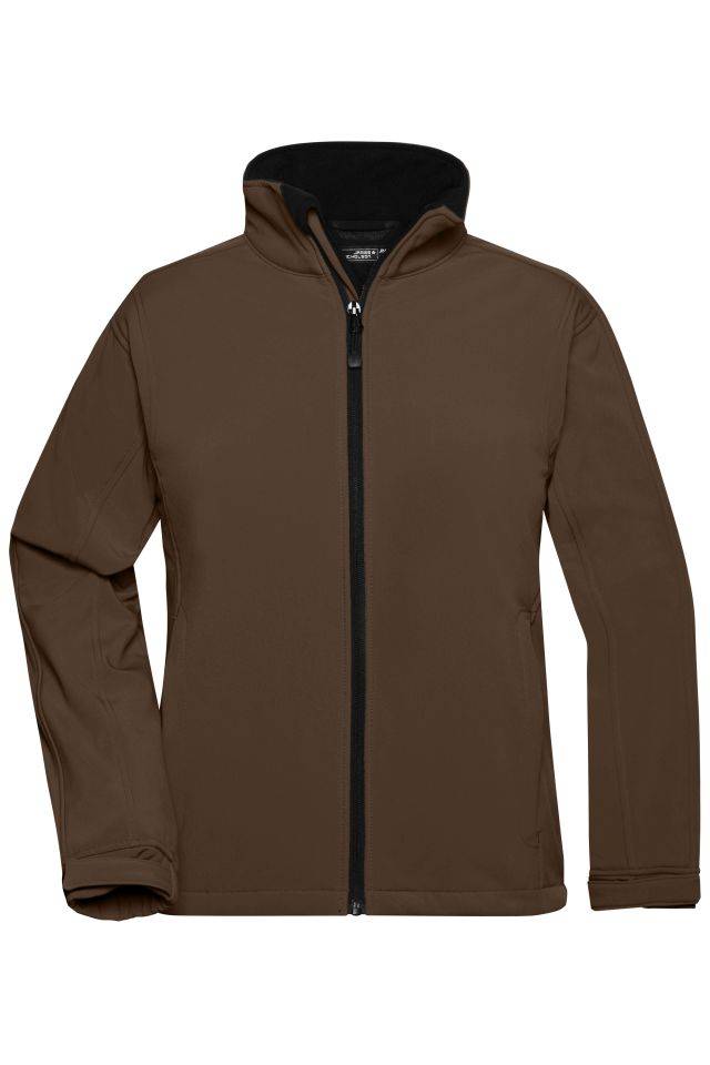 Ladies' Softshell Jacket Trendige Jacke aus Softshell braun, Gr. M