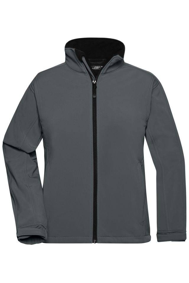 Ladies' Softshell Jacket Trendige Jacke aus Softshell grau, Gr. S