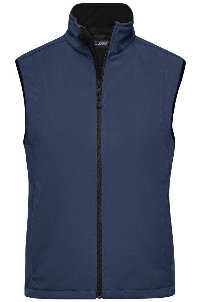 Ladies' Softshell Vest Trendige Weste aus Softshell blau, Gr. S