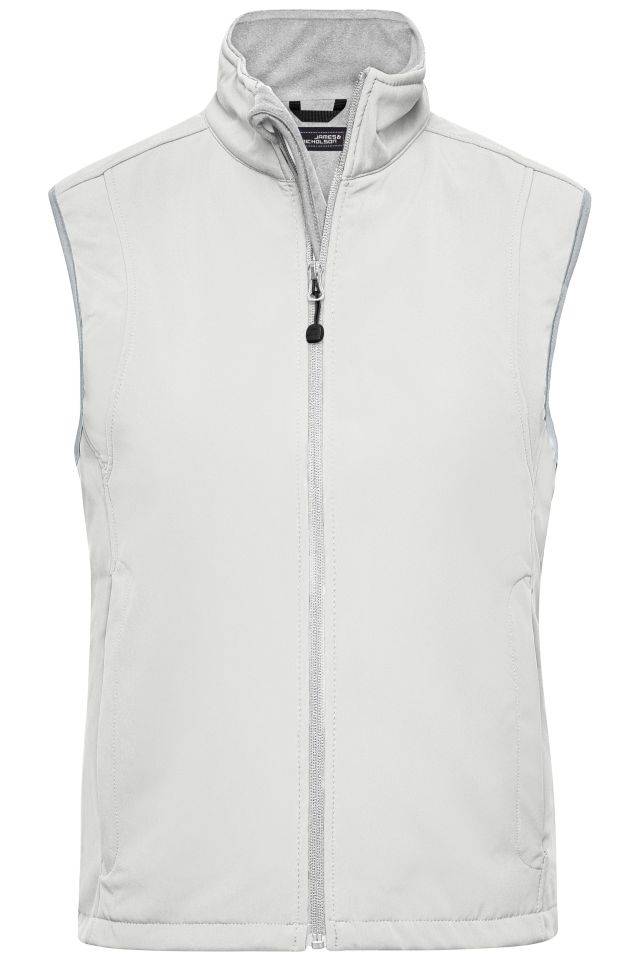 Ladies' Softshell Vest Trendige Weste aus Softshell weiß, Gr. M