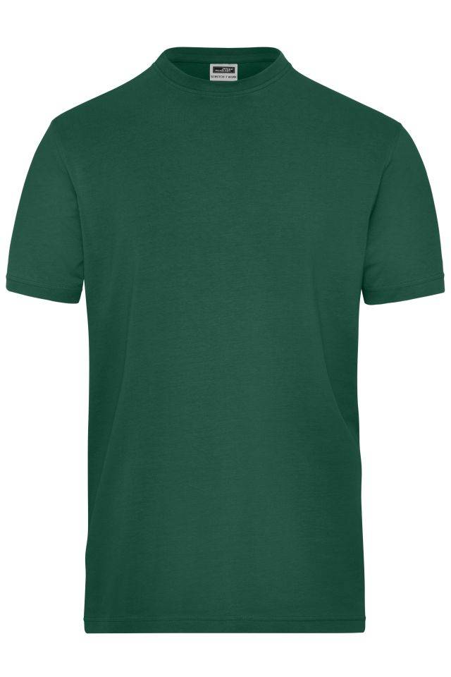 Men's BIO Stretch-T Work - SOLID - T-Shirt aus weichem Elastic-Single-Jersey grün, Gr. 3XL