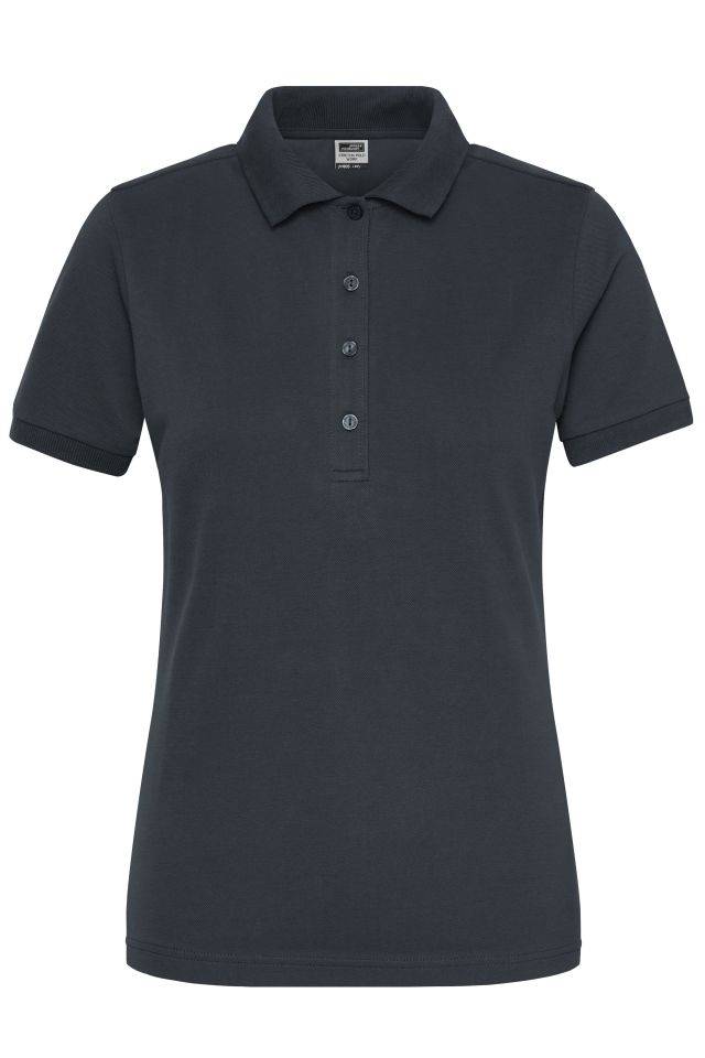 Ladies' BIO Stretch-Polo Work - SOLID - Polo aus weichem Elastic-Piqué grau, Gr. XL