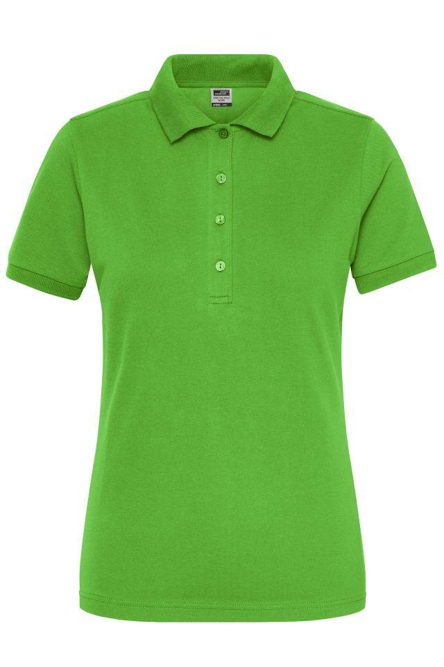 Ladies' BIO Stretch-Polo Work - SOLID - Polo aus weichem Elastic-Piqué grün, Gr. L