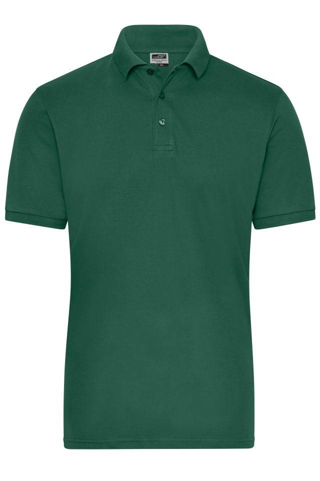 Men's BIO Stretch-Polo Work - SOLID - Polo aus weichem Elastic-Piqué grün, Gr. 6XL