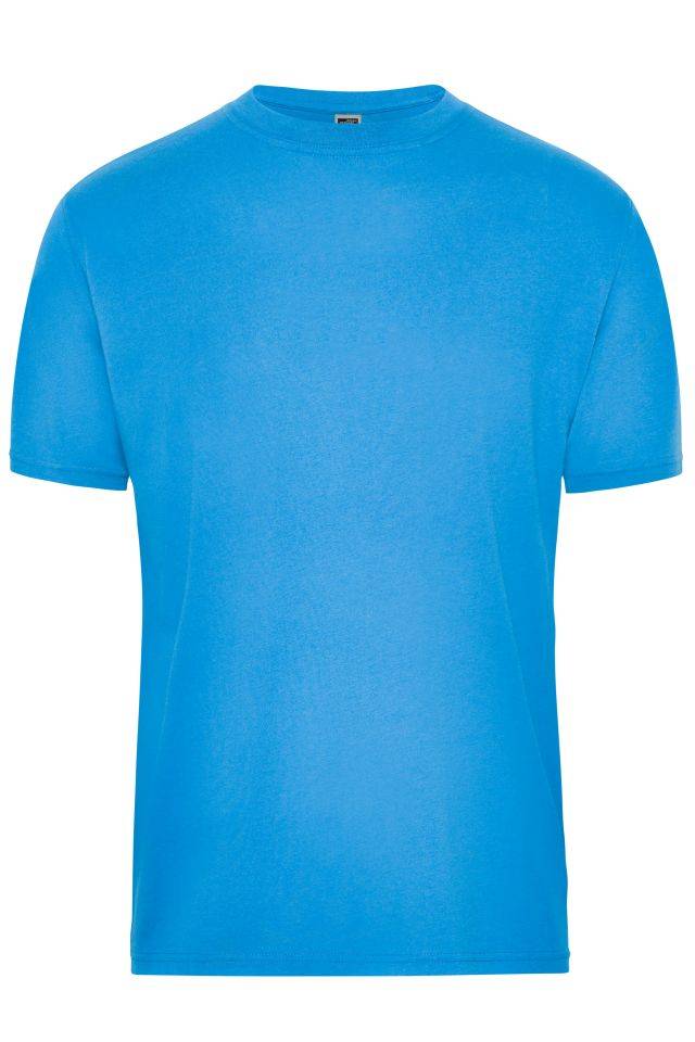 Men's BIO Workwear T-Shirt Strapazierfähiges und pflegeleichtes T-Shirt blau, Gr. 4XL