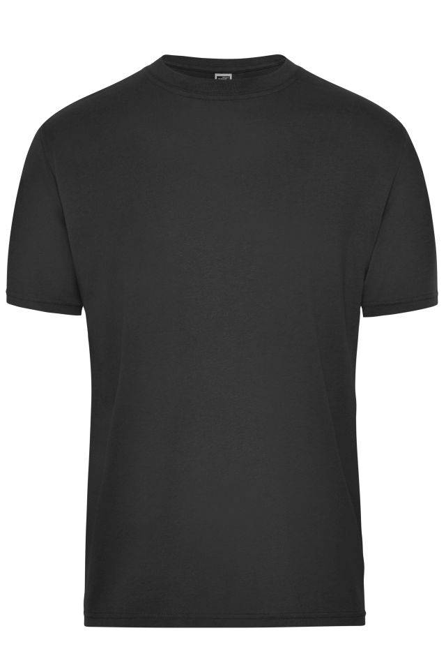 Men's BIO Workwear T-Shirt Strapazierfähiges und pflegeleichtes T-Shirt schwarz, Gr. 6XL