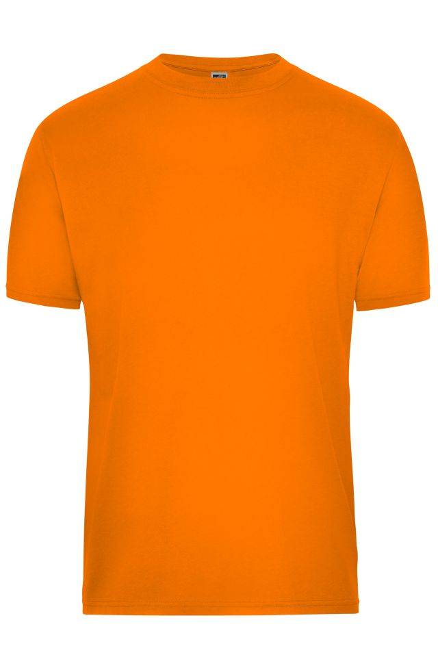 Men's BIO Workwear T-Shirt Strapazierfähiges und pflegeleichtes T-Shirt orange, Gr. XS