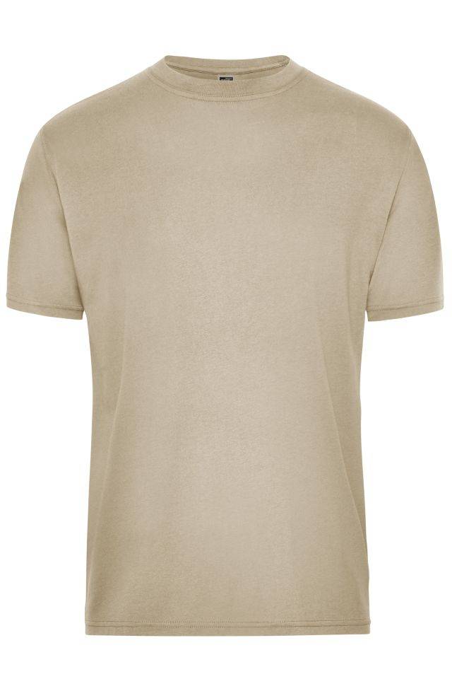 Men's BIO Workwear T-Shirt Strapazierfähiges und pflegeleichtes T-Shirt braun/grau, Gr. XL