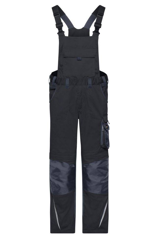 Workwear Pants with Bib - STRONG - Spezialisierte Latzhose mit funktionellen Details und flexibel einstellbarem, elastis