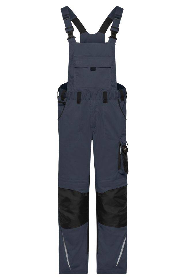 Workwear Pants with Bib - STRONG - Spezialisierte Latzhose mit funktionellen Details und flexibel einstellbarem, elastis