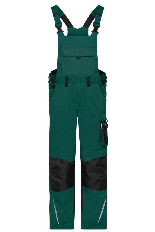 Workwear Pants with Bib - STRONG - Spezialisierte Latzhose mit funktionellen Details und flexibel einstellbarem, elastis