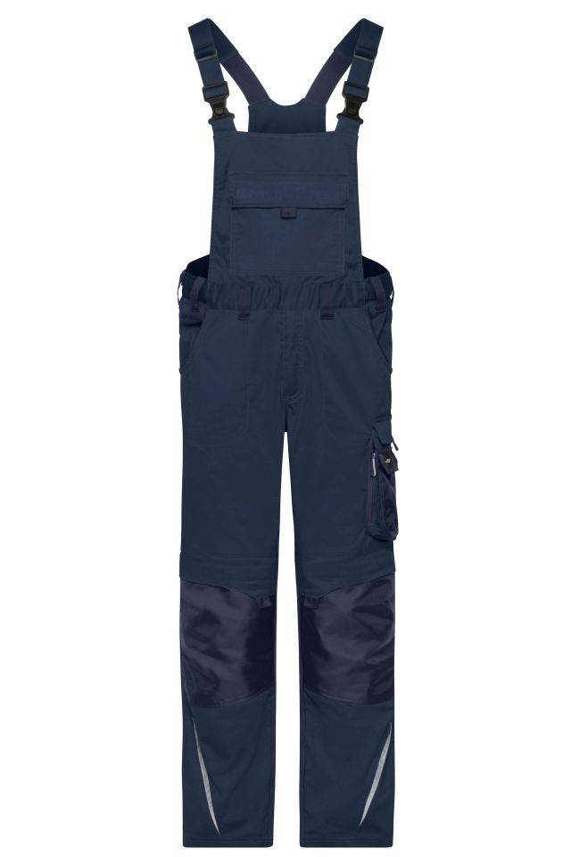Workwear Pants with Bib - STRONG - Spezialisierte Latzhose mit funktionellen Details und flexibel einstellbarem, elastis