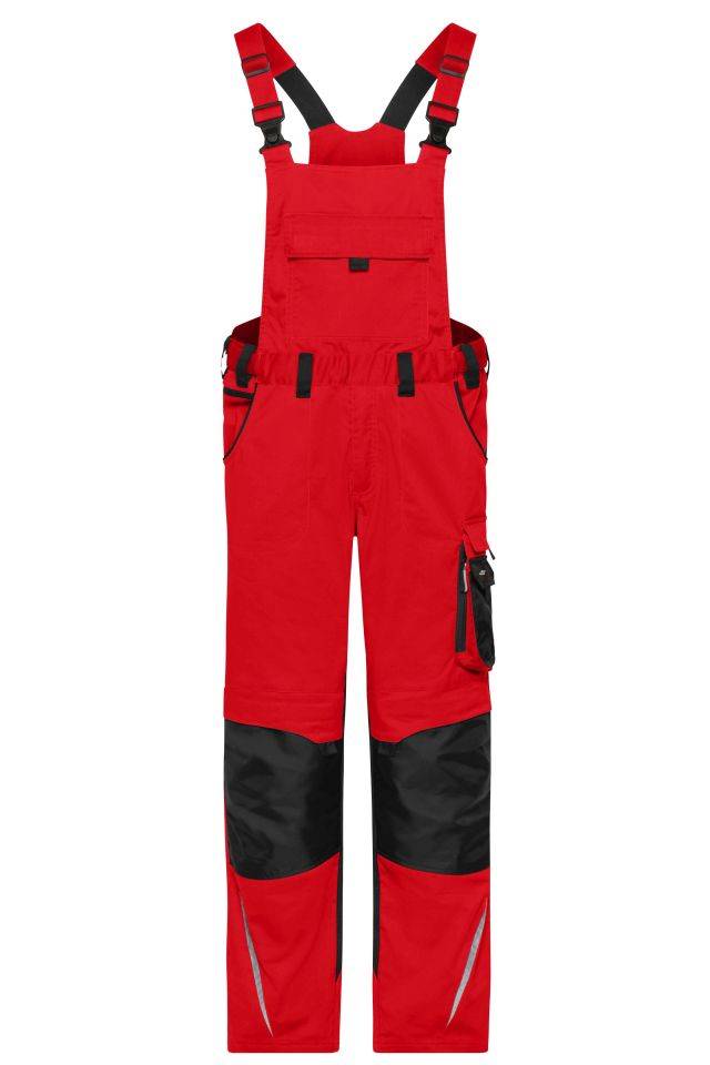 Workwear Pants with Bib - STRONG - Spezialisierte Latzhose mit funktionellen Details und flexibel einstellbarem, elastis