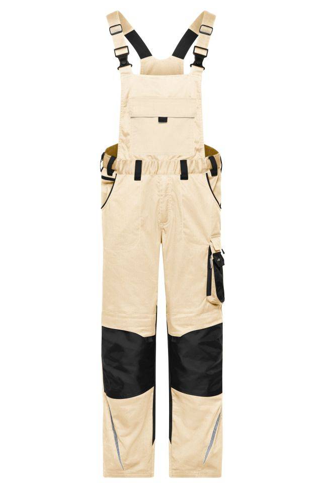 Workwear Pants with Bib - STRONG - Spezialisierte Latzhose mit funktionellen Details und flexibel einstellbarem, elastis