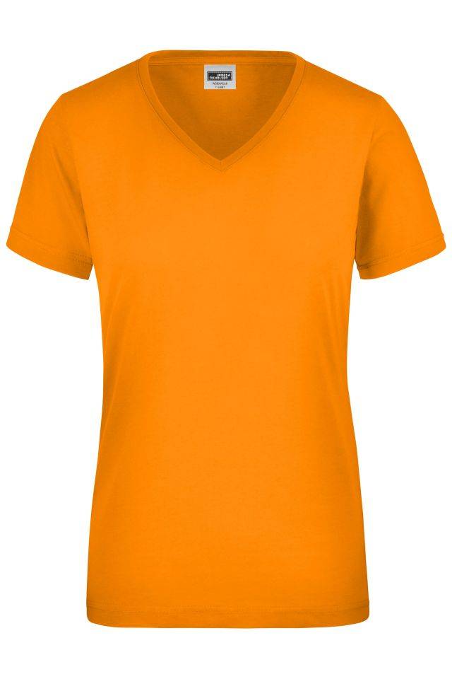 Ladies' Signal Workwear T-Shirt Strapazierfähiges und pflegeleichtes T-Shirt in Signalfarben orange/neon, Gr. M