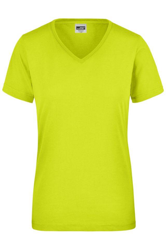 Ladies' Signal Workwear T-Shirt Strapazierfähiges und pflegeleichtes T-Shirt in Signalfarben gelb/neon, Gr. 3XL