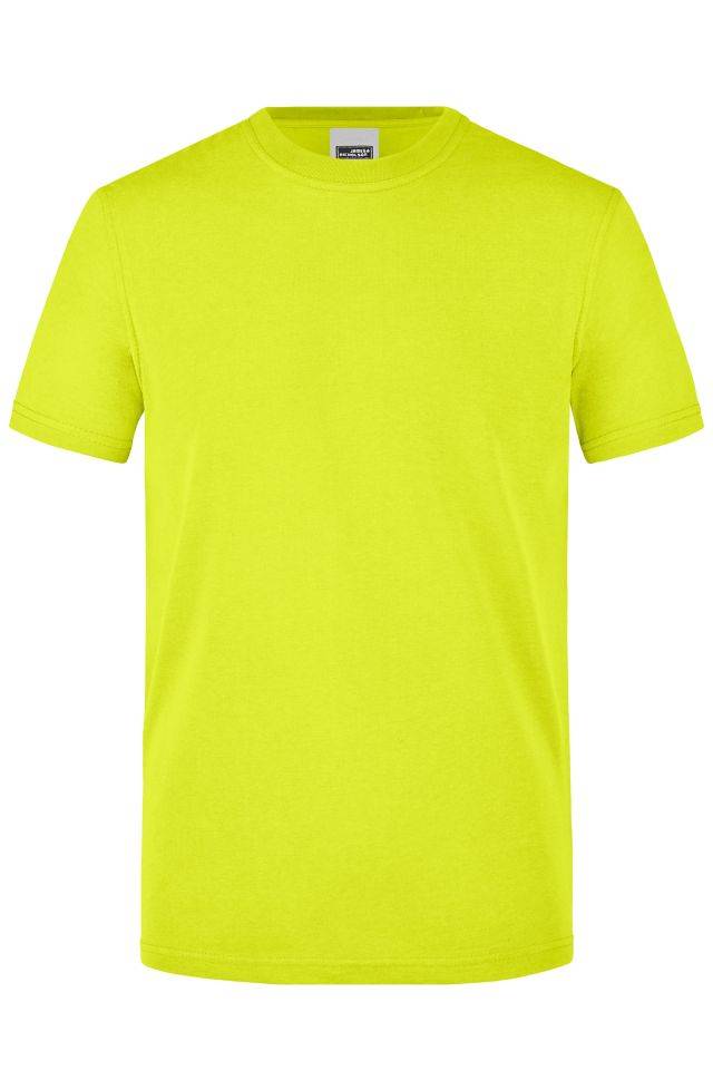 Men's Signal Workwear T-Shirt Strapazierfähiges und pflegeleichtes T-Shirt in Signalfarben gelb/neon, Gr. XS