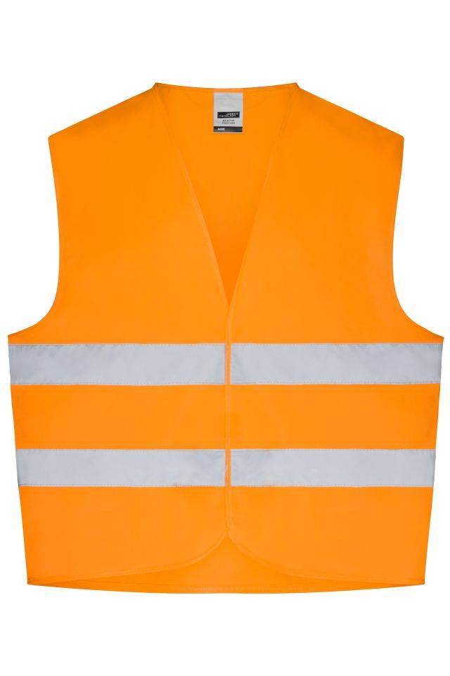 Safety Vest Leicht zu bedruckende Sicherheitsweste in Einheitsgröße orange/neon, Gr. S-XXL