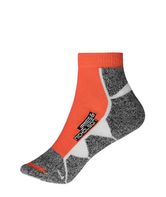 Sport Sneaker Socks Funktionelle, kurze Sportsocke für Damen und Herren rot/weiß, Gr. 42-44