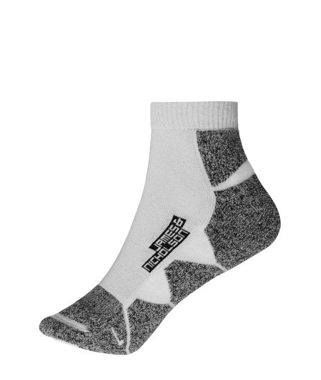 Sport Sneaker Socks Funktionelle, kurze Sportsocke für Damen und Herren weiß, Gr. 42-44