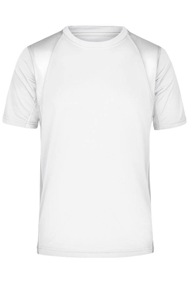 Men's Running-T Funktionelles Laufshirt weiß, Gr. L