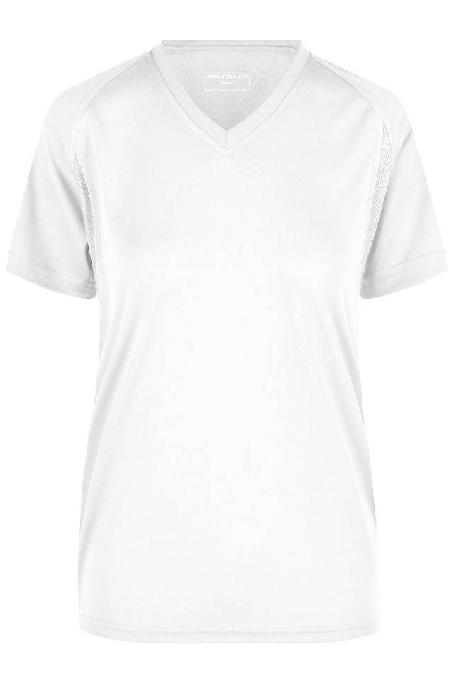 Ladies' Running-T Funktionelles Laufshirt weiß, Gr. XS