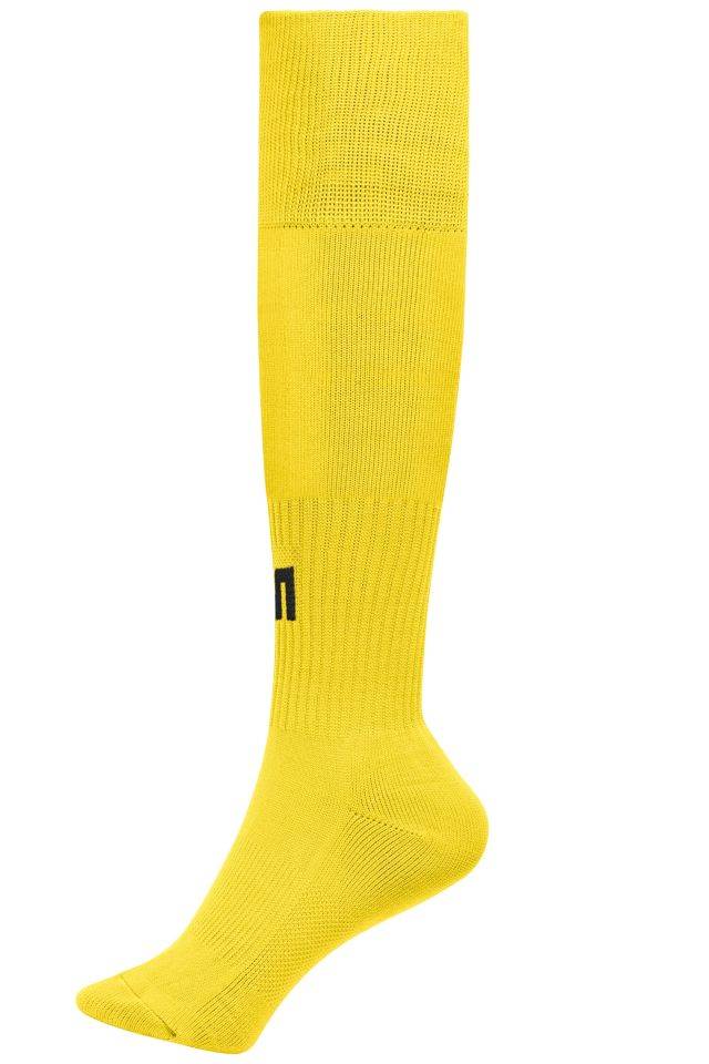 Team Socks Stutzenstrumpf für Kinder und Erwachsene gelb, Gr. S
