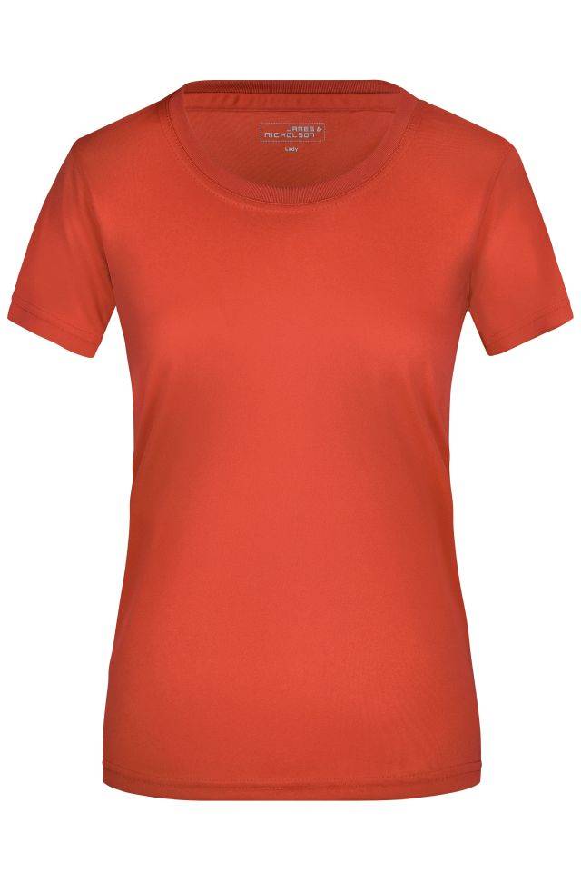 Ladies' Active-T Funktions T-Shirt für Freizeit und Sport rot, Gr. S