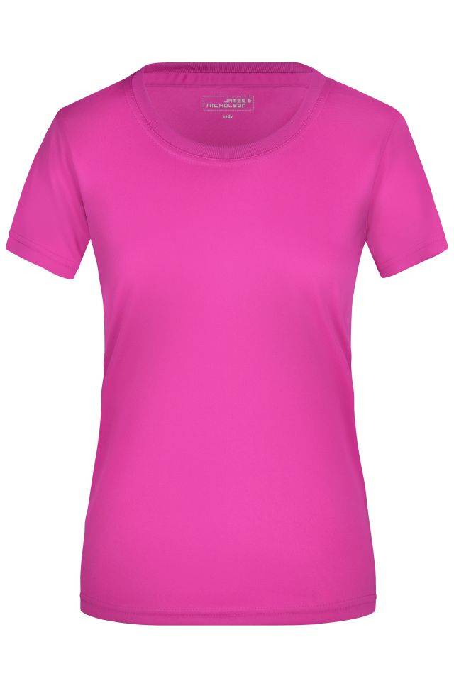 Ladies' Active-T Funktions T-Shirt für Freizeit und Sport pink, Gr. XXL