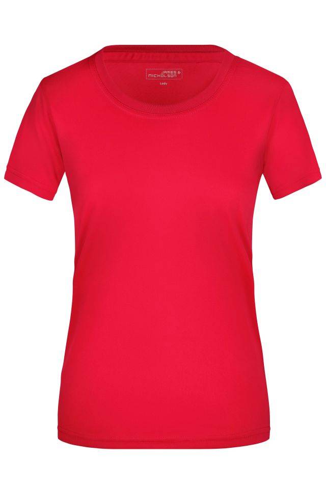 Ladies' Active-T Funktions T-Shirt für Freizeit und Sport rot, Gr. XL
