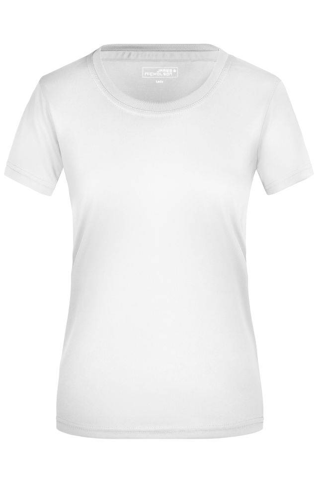 Ladies' Active-T Funktions T-Shirt für Freizeit und Sport weiß, Gr. 3XL
