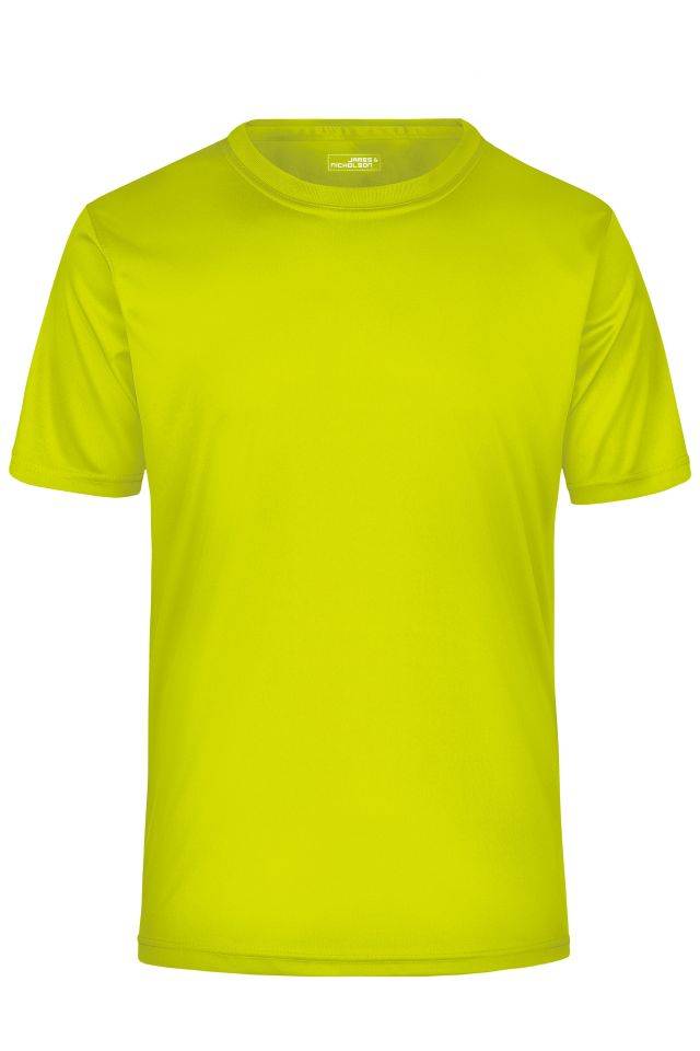 Men's Active-T Funktions T-Shirt für Freizeit und Sport gelb, Gr. L