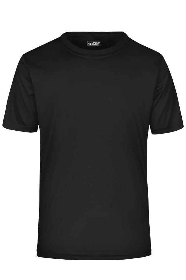 Men's Active-T Funktions T-Shirt für Freizeit und Sport schwarz, Gr. XXL
