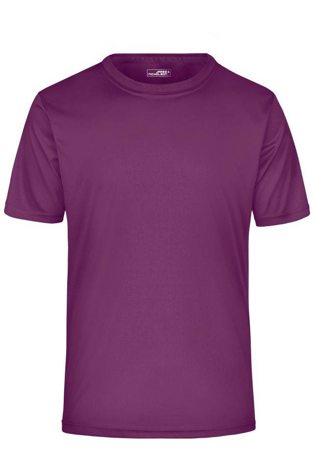 Men's Active-T Funktions T-Shirt für Freizeit und Sport lila, Gr. L