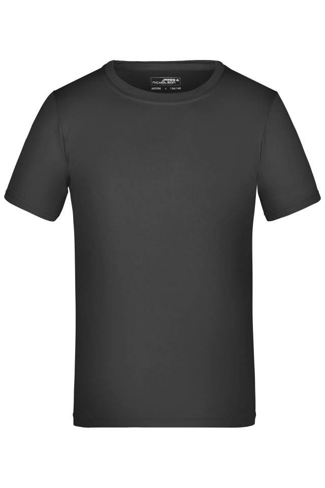 Active-T Junior Funktions T-Shirt für Freizeit und Sport schwarz, Gr. XXL