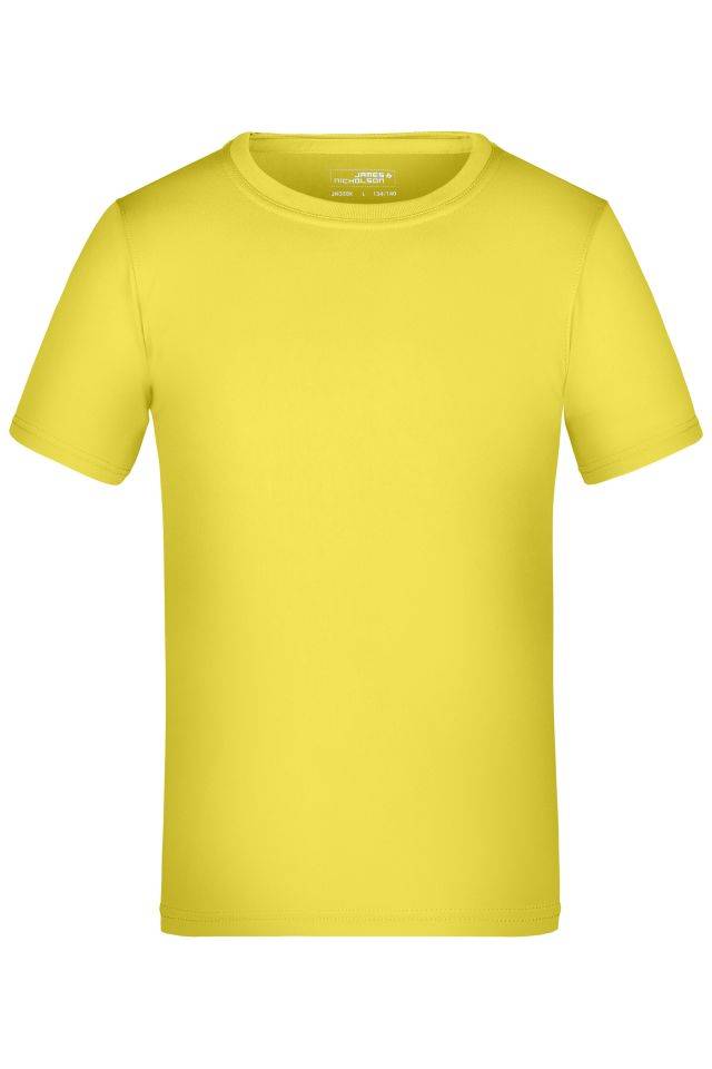 Active-T Junior Funktions T-Shirt für Freizeit und Sport gelb, Gr. XXL