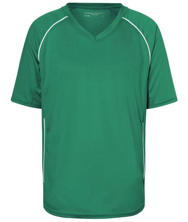 Team Shirt Funktionelles Teamshirt weiß/grün, Gr. M
