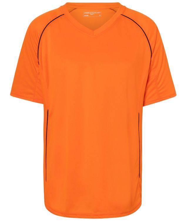 Team Shirt Funktionelles Teamshirt schwarz/orange, Gr. XXL